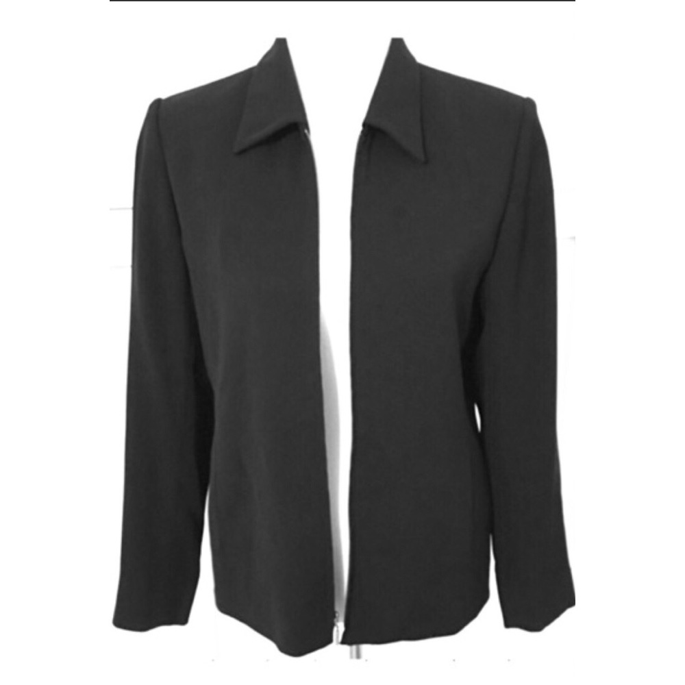 Liz Claiborne Collection Black full-zip jacket.